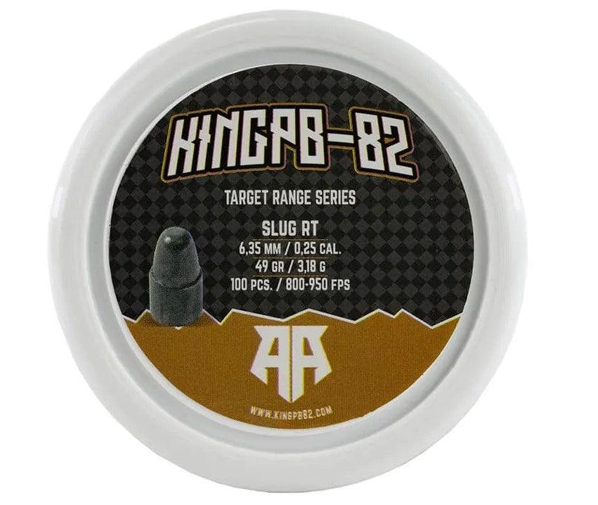 KingPB-82 RT Target Slugs til Luftvåpen 6.35mm - 49gr - 100stk - gameon.eu