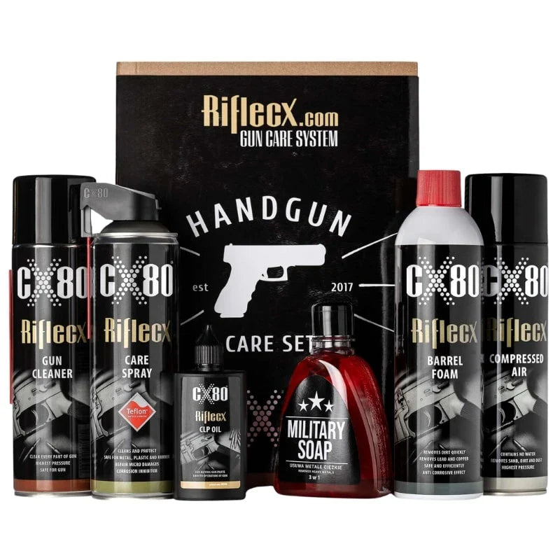 RifleCX Handgun Set – Komplett rengjøringssett for håndvåpen