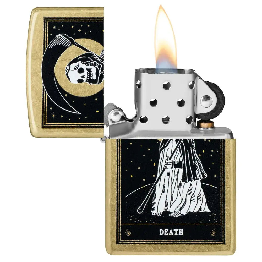 Zippo Lighter - Death Card Design - Game-On.no