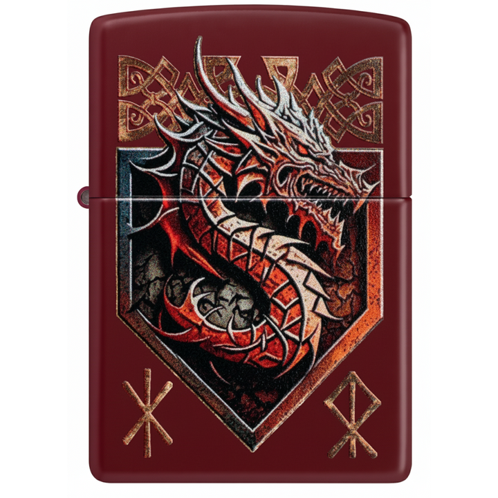 Zippo Dragon Shield Design Lighter
