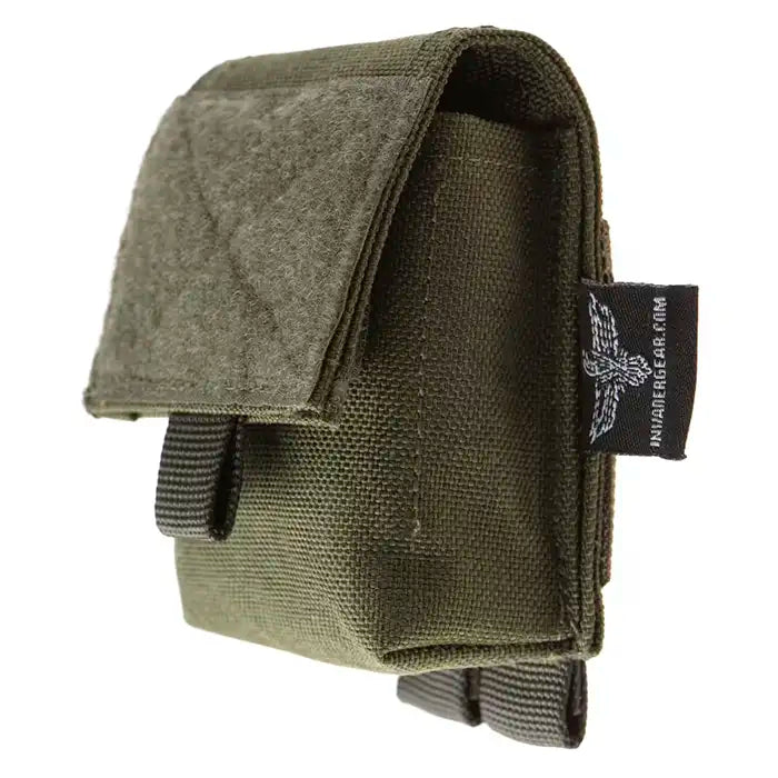 Pochette tactique à priser - Pochette Molle pour boîte à tabac à priser - Vert olive