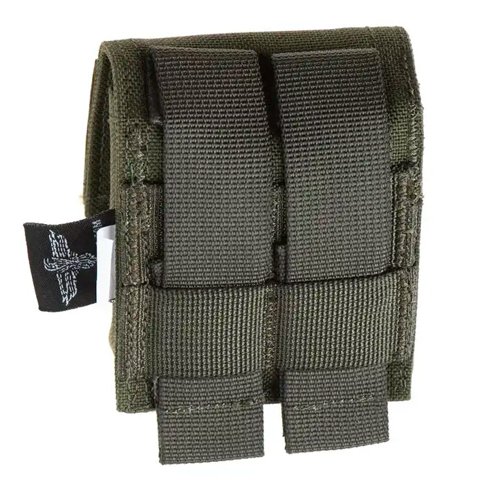 Pochette tactique à priser - Pochette Molle pour boîte à tabac à priser - Vert olive