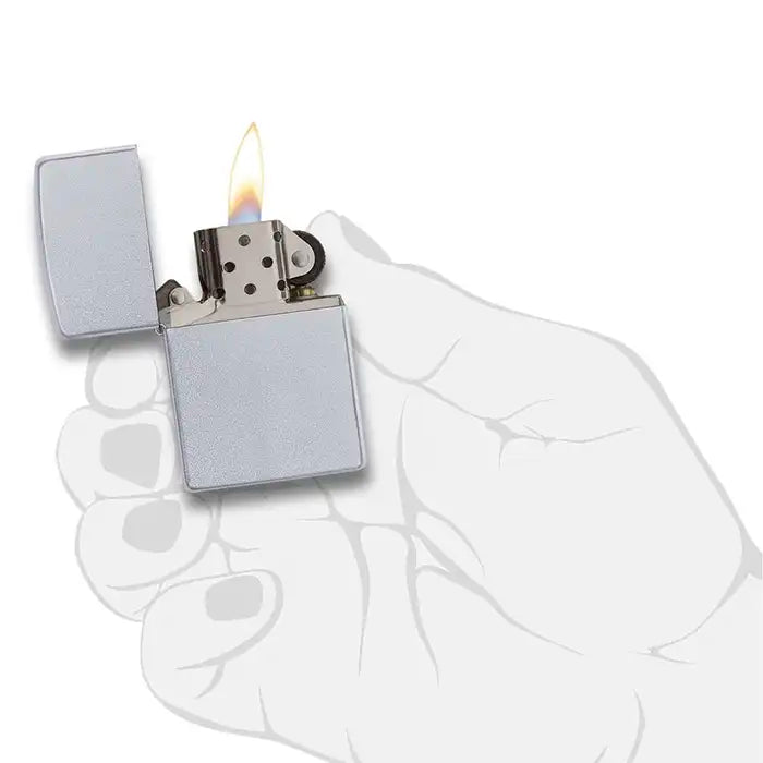 Briquet Zippo - Chrome satiné classique