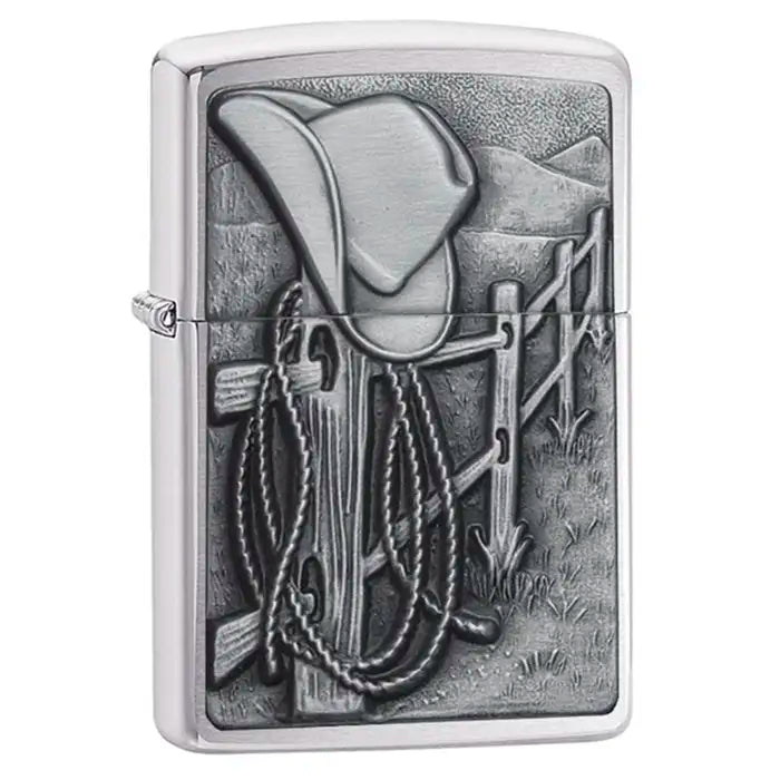 Briquet Zippo - Motif Cowboy 3D