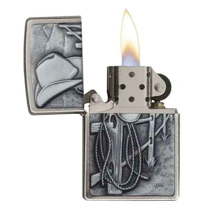 Briquet Zippo - Motif Cowboy 3D