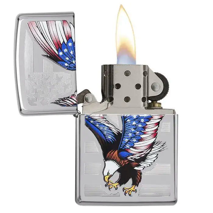Briquet Zippo - Aigle Drapeau USA
