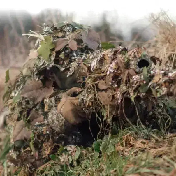 3D Ghillie / Kamuflasjedrakt 2.0 med Skulderfeste - Amber og Everglade - Game-On.no