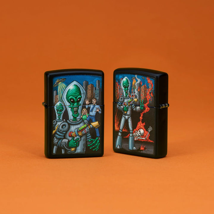 Zippo - Alien Attack Design - Lighter
