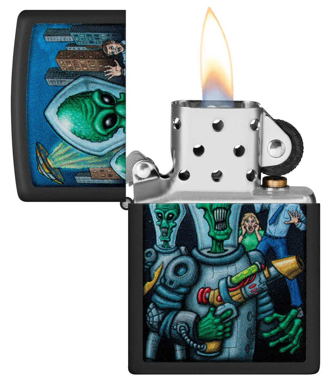 Zippo - Alien Attack Design - Lighter