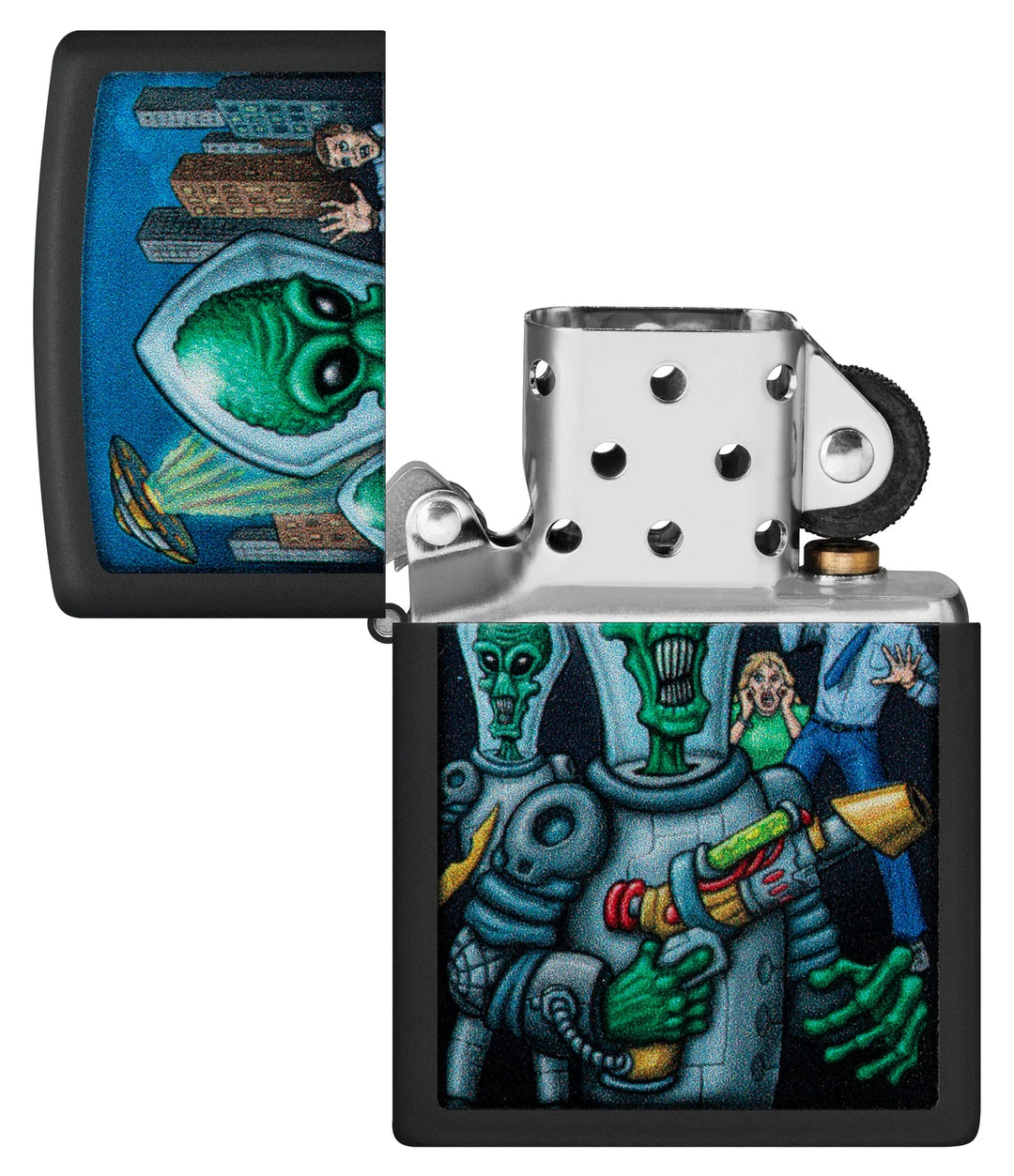 Zippo - Alien Attack Design - Lighter