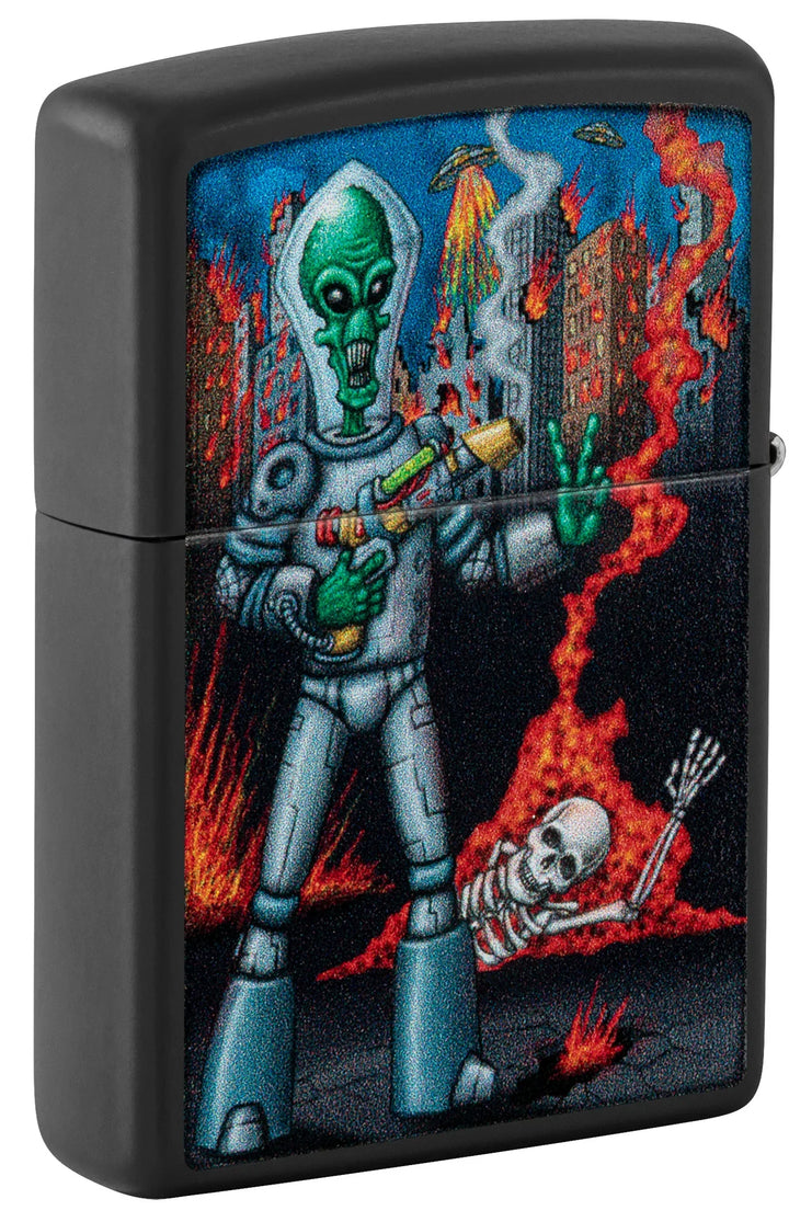 Zippo - Alien Attack Design - Lighter