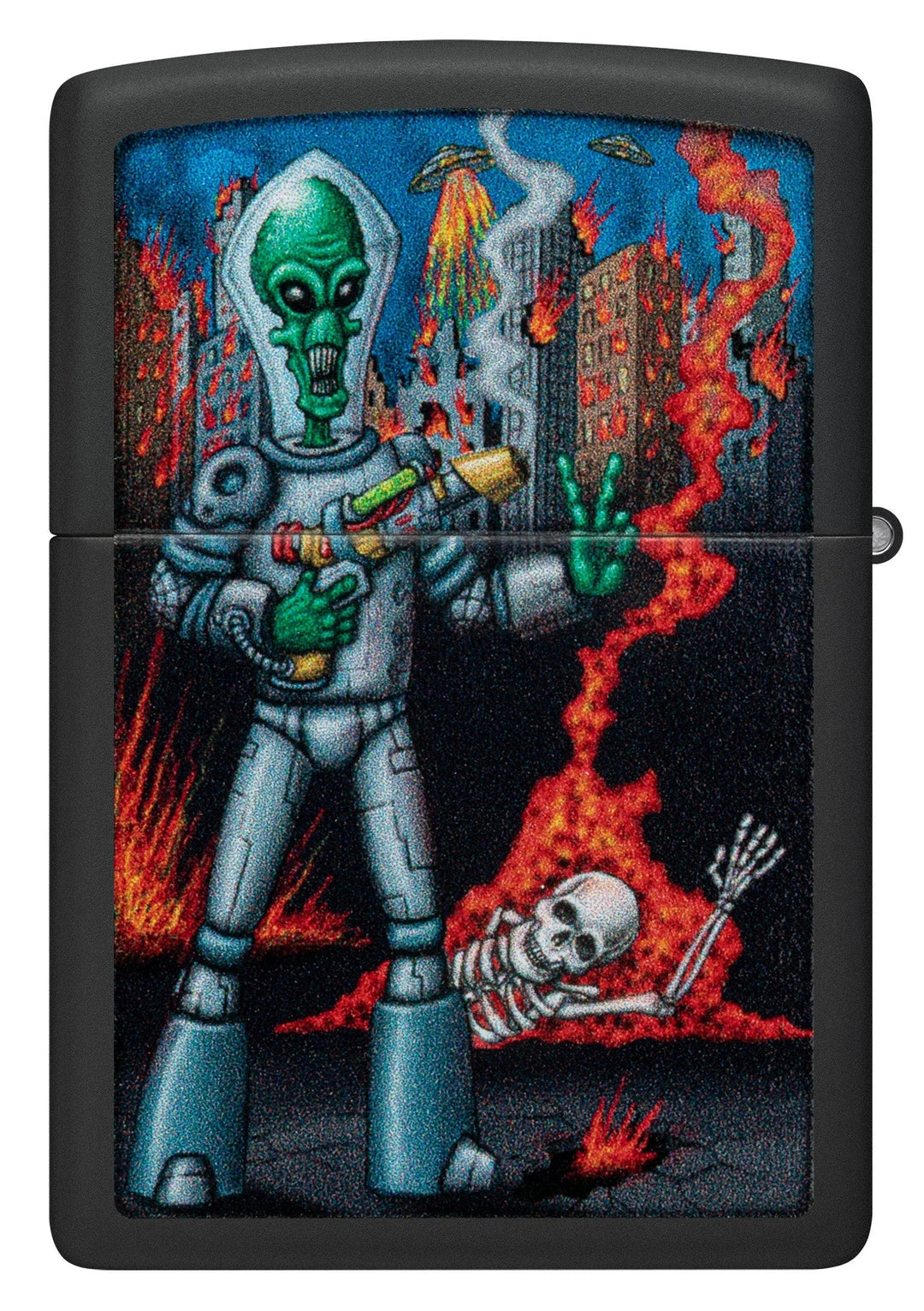 Zippo - Alien Attack Design - Lighter