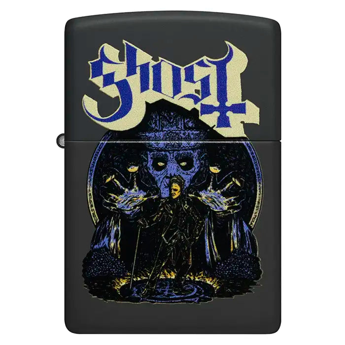Zippo - Ghost "Papa Emeritus and Nameless Ghouls" - Briquet Noir Mat