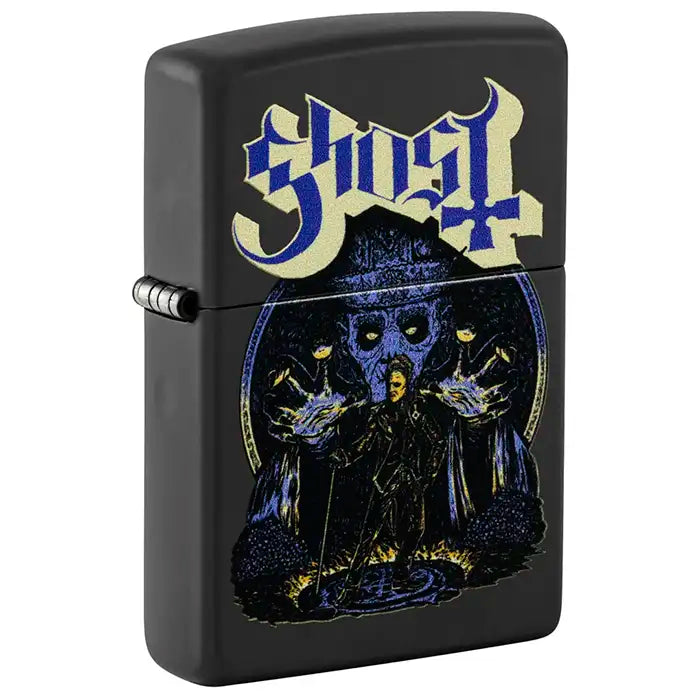 Zippo - Ghost "Papa Emeritus and Nameless Ghouls" - Briquet Noir Mat