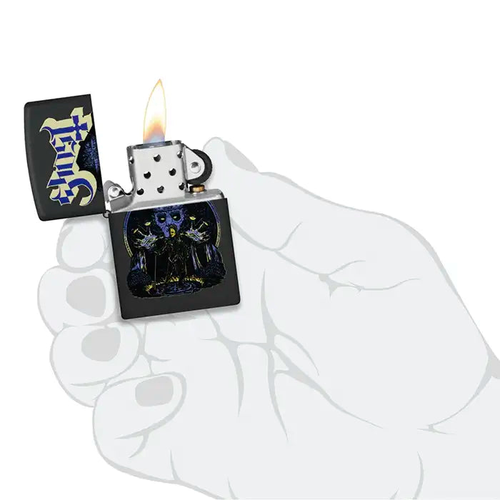 Zippo - Ghost "Papa Emeritus and Nameless Ghouls" - Briquet Noir Mat