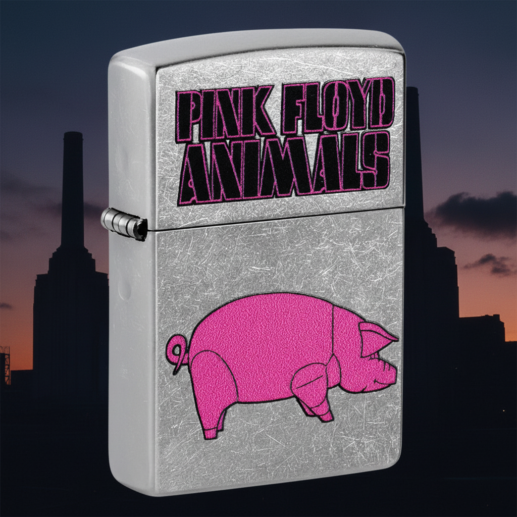 Zippo - Pink Floyd "Animaux" - Briquet Street Chrome