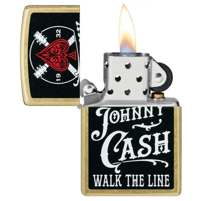Zippo - Johnny Cash « Walk the Line » - Briquet Street Brass