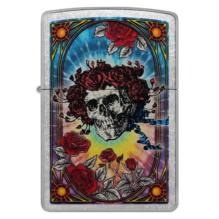 Zippo - Grateful Dead "Skull & Roses" - Briquet chromé de rue