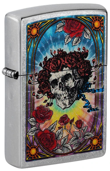 Zippo – Grateful Dead «Skull & Roses» – Street Chrome Lighter