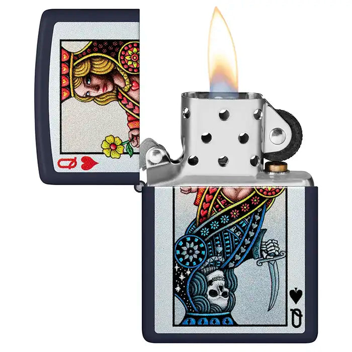 Briquet Zippo - Conception Reine de Cœur