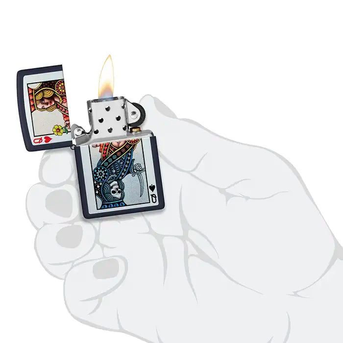 Briquet Zippo - Conception Reine de Cœur