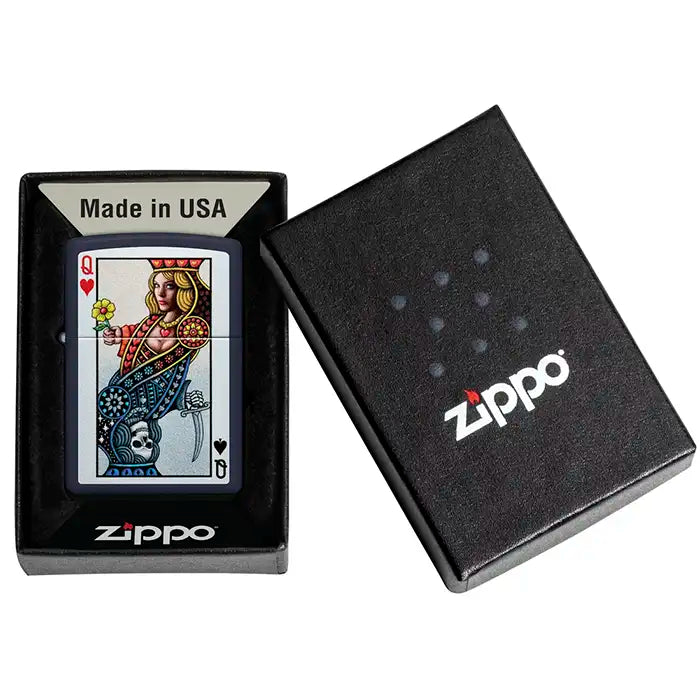 Briquet Zippo - Conception Reine de Cœur