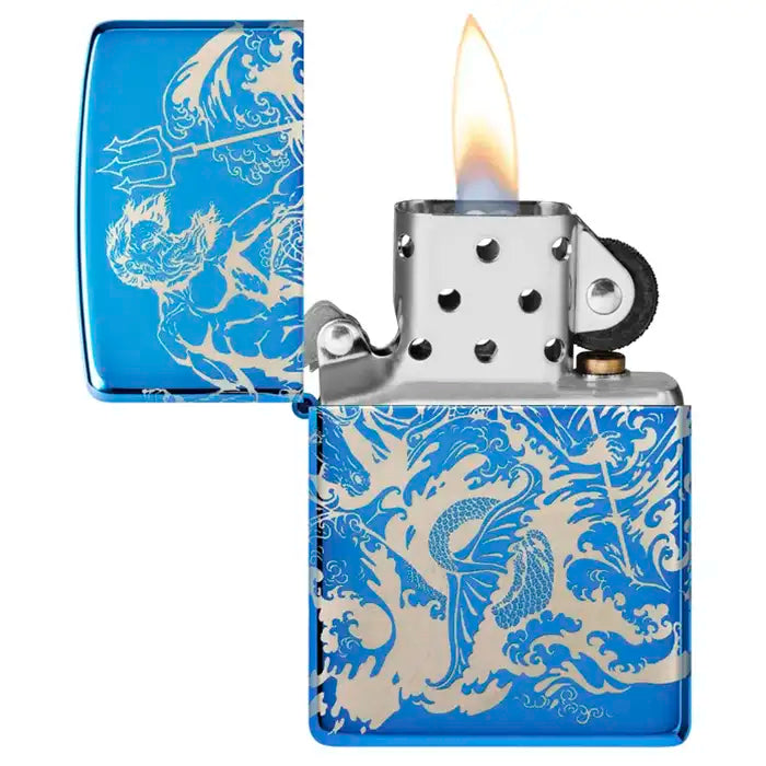 Briquet Zippo - Poséidon Atlantis Design