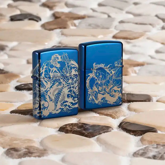 Briquet Zippo - Poséidon Atlantis Design