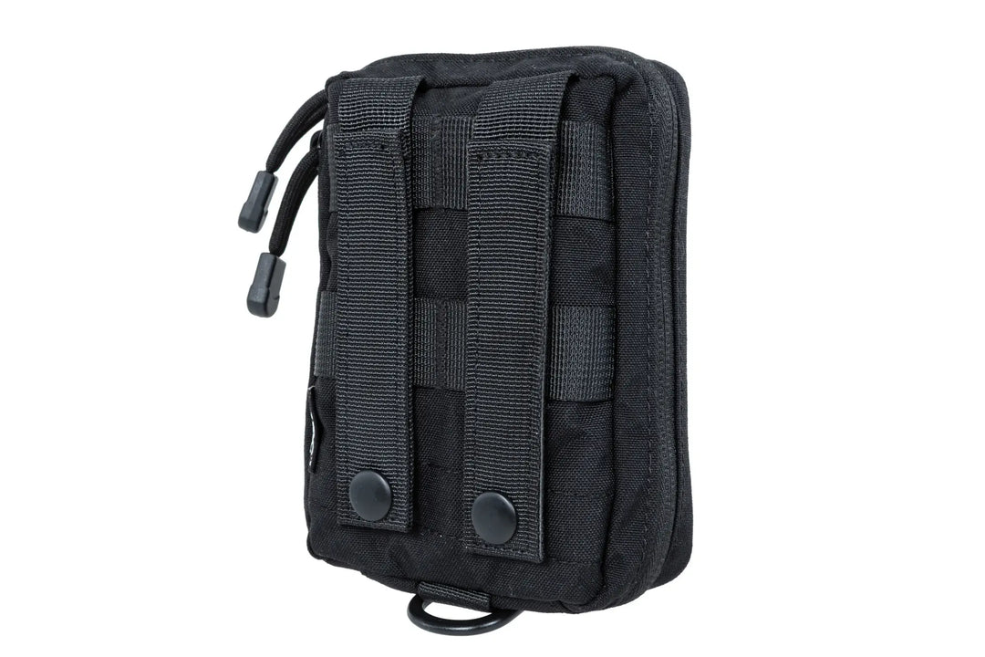 Specna Arms Liten Førstehjelpslomme - Sort - bakside med MOLLE-stropper