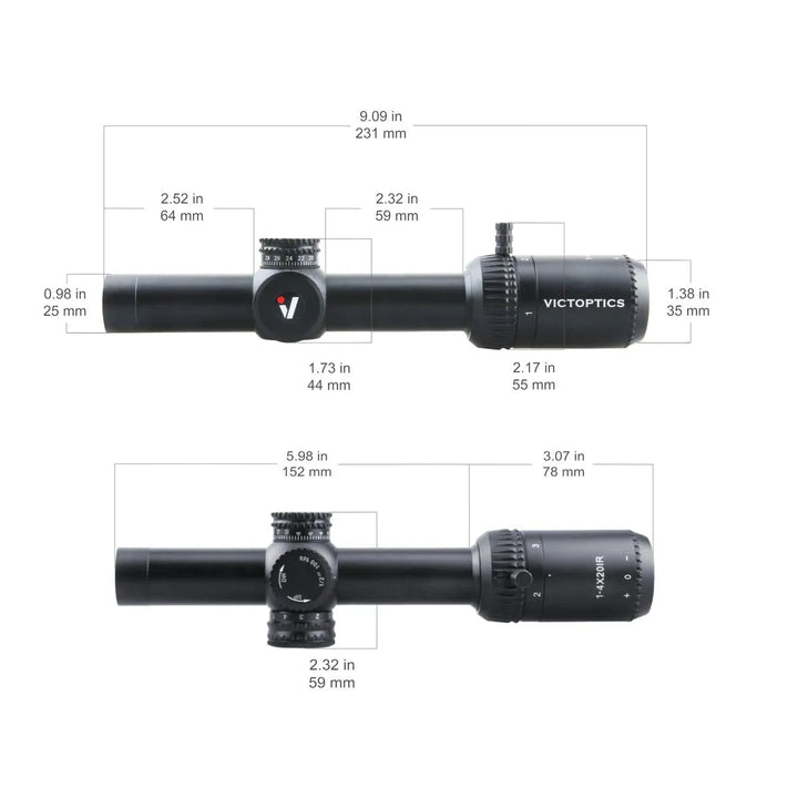 Lunette ZOD 1-4x20IR - 21 mm