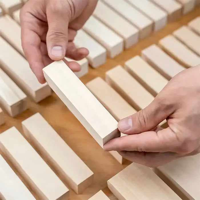 10 flans - Blocs en bois pour couper le bois Lind