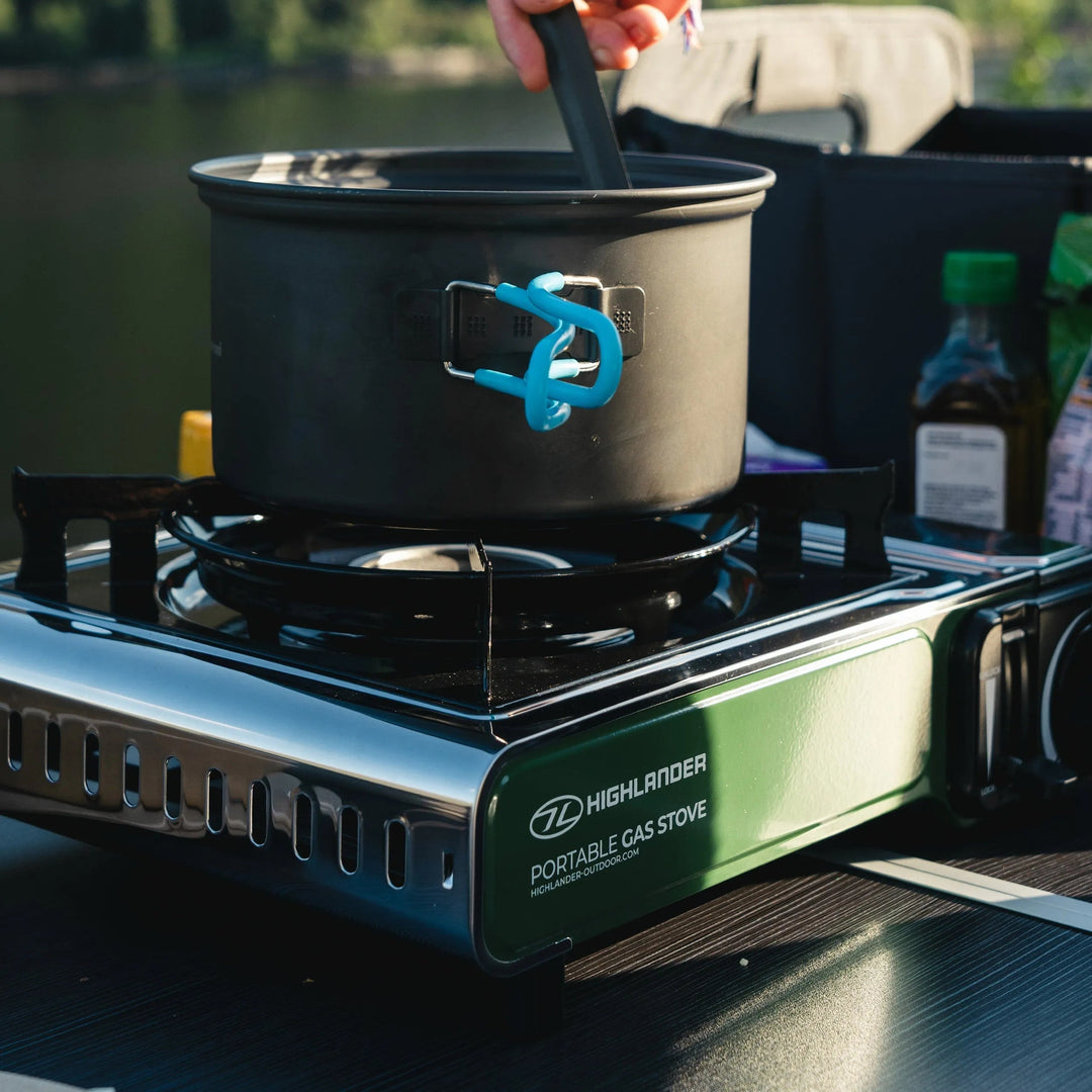 Cuisinière à gaz portative / Cuisine de camping - Vert