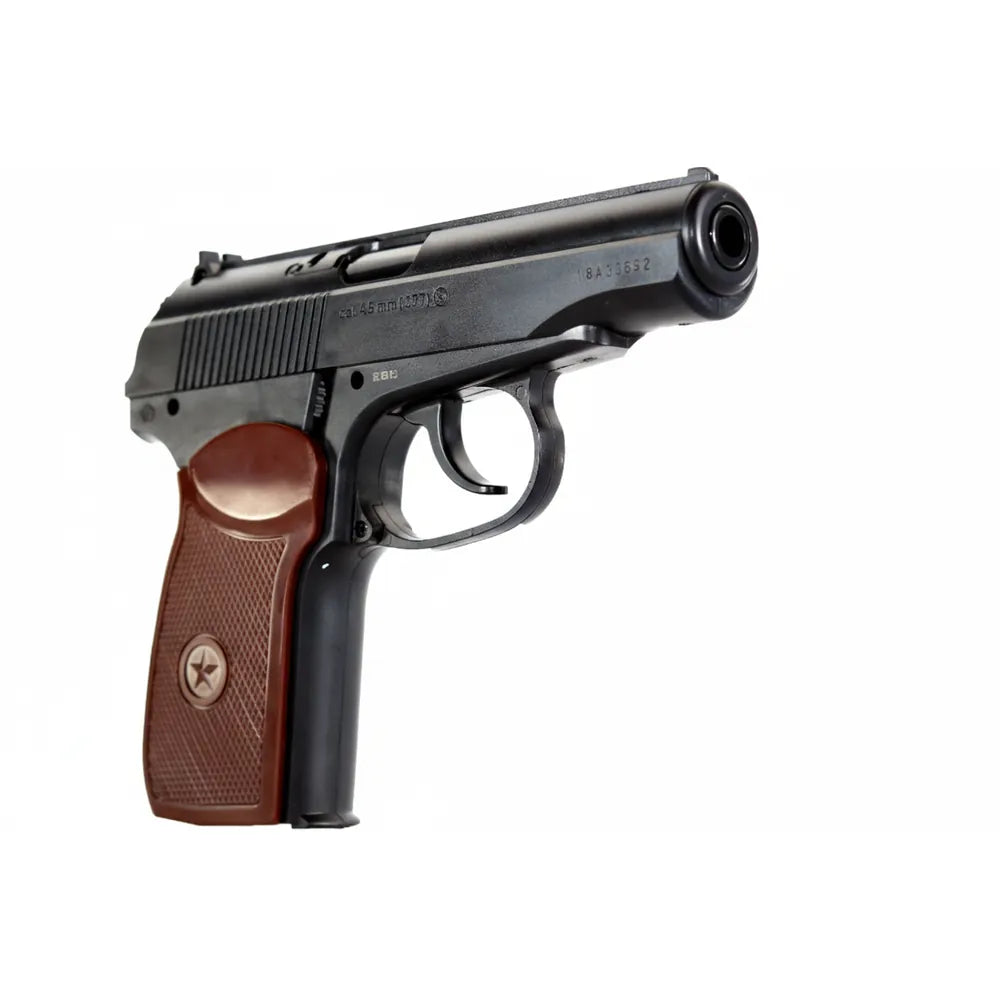 Borner - Makarov (PM-X) CO2 Drevet Luftpistol - 4.5mm BB