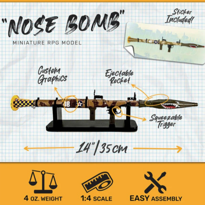 Mini "Nosebomb" RPG Garnetcasts - Replica Model - Edition limitée