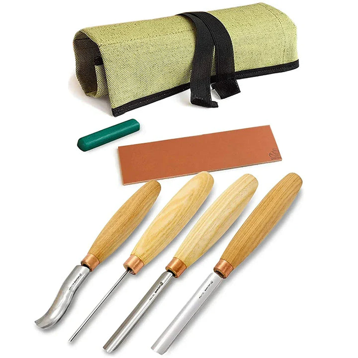 Kit de coupe de bois en fer à tige avec rouleau