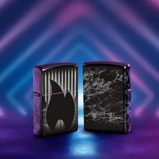 Zippo - Zippo Design - Briquet noir 360 hautement poli
