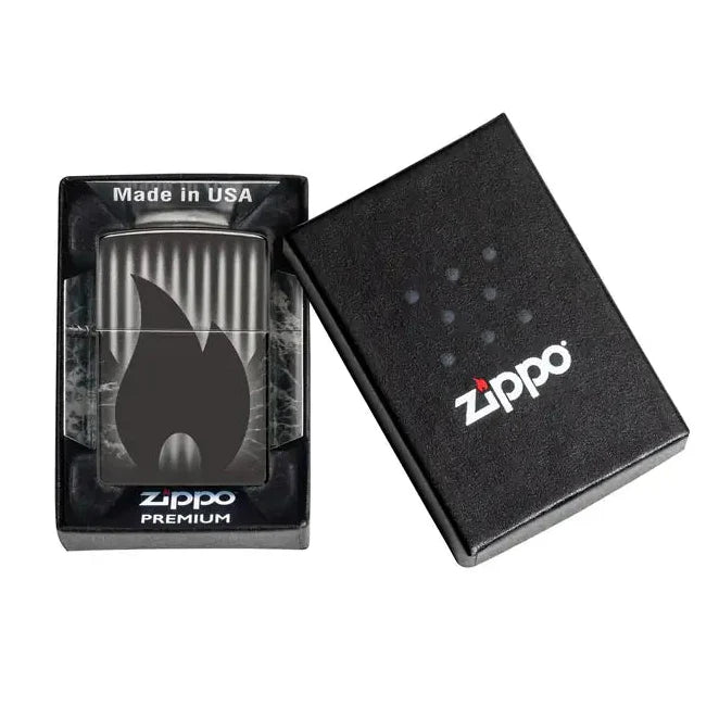 Zippo - Zippo Design - Briquet noir 360 hautement poli