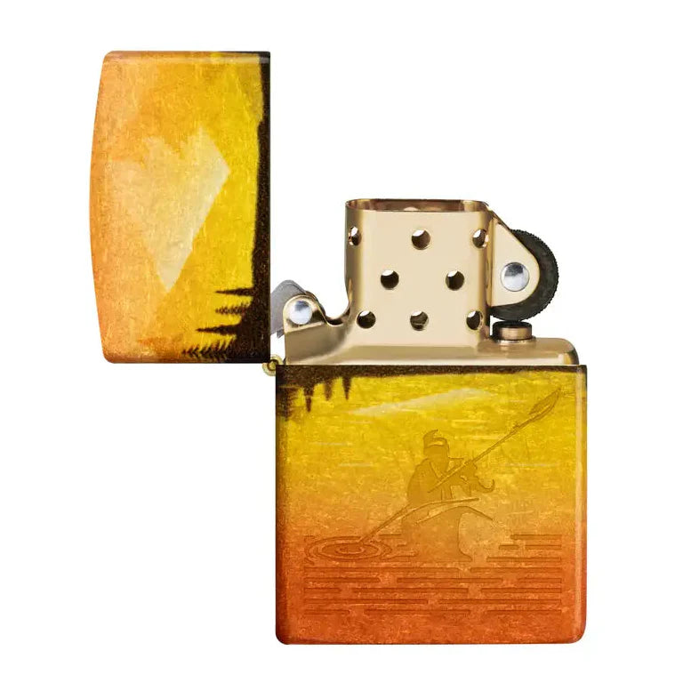 Briquet pour kayak Zippo Tumbled Brass 540 Fusion
