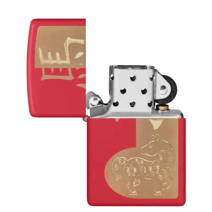 Zippo - Motif Année du Cheval 2026 - Briquet