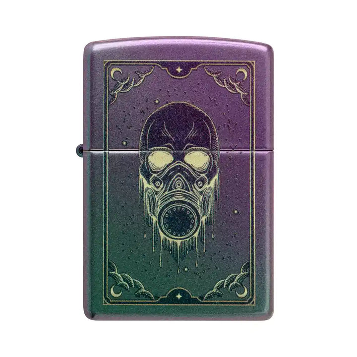 Zippo - Motif Masque à Gaz - Briquet Irisé