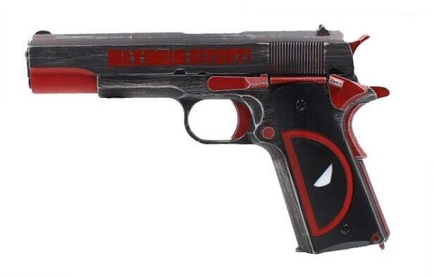 AW 1911 - Gassdrevet Softgun Full Metall - Deadpool Edition - gameon.eu