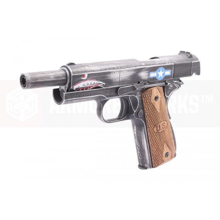 AW Custom - 1911 Squadron Softgun Pistol med Blowback - gameon.eu