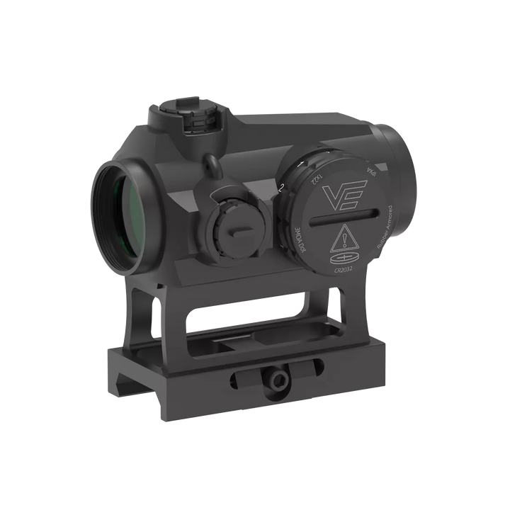 Vector Optics Maverick 1x22 S-MIL - Sort - justeringstårn og lysstyrke