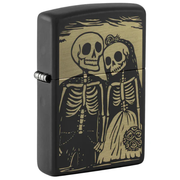 Zippo Skeleton Wedding Design Lighter