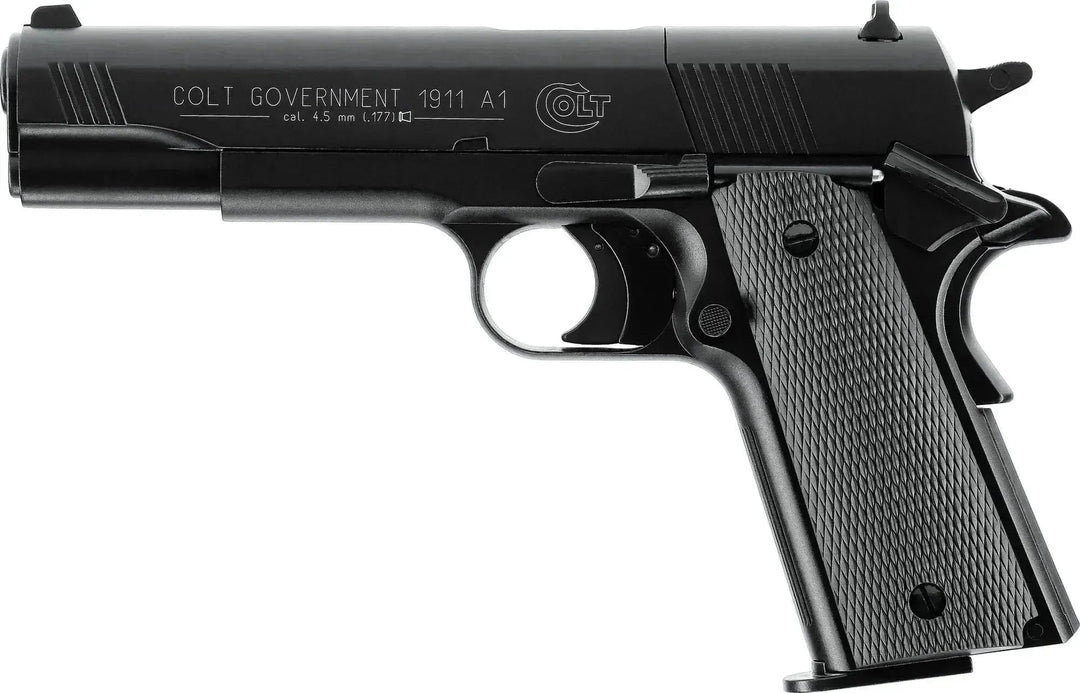 Colt Government 1911 A1 Black Luftpistol - 4.5mm - Game-On.no