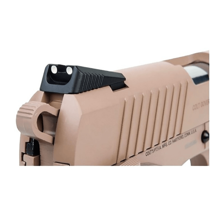 Colt M1911 M45A1 TAN - Co2 drevet Softgun med Blowback - gameon.eu