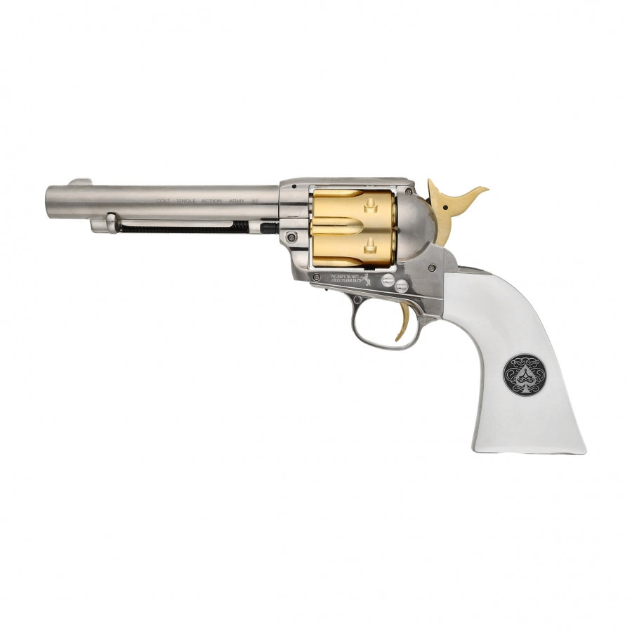 Peacemaker SAA .45 Smoke Wagon - Revolver alimenté au CO2 - Pellets de 4,5 mm