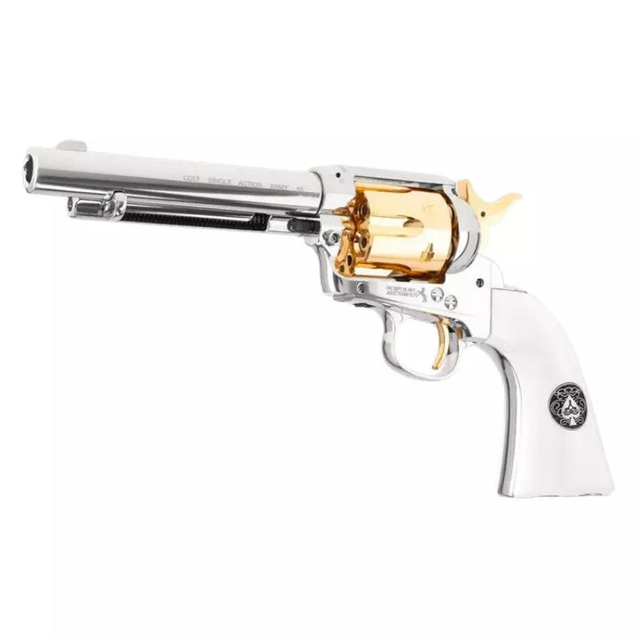 Peacemaker SAA .45 Smoke Wagon - Revolver alimenté au CO2 - Pellets de 4,5 mm