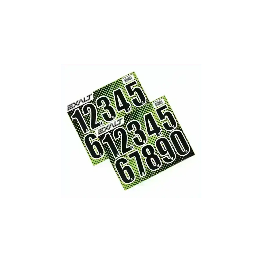 Exalt Loader Number Stickers - Black - Game-On.no