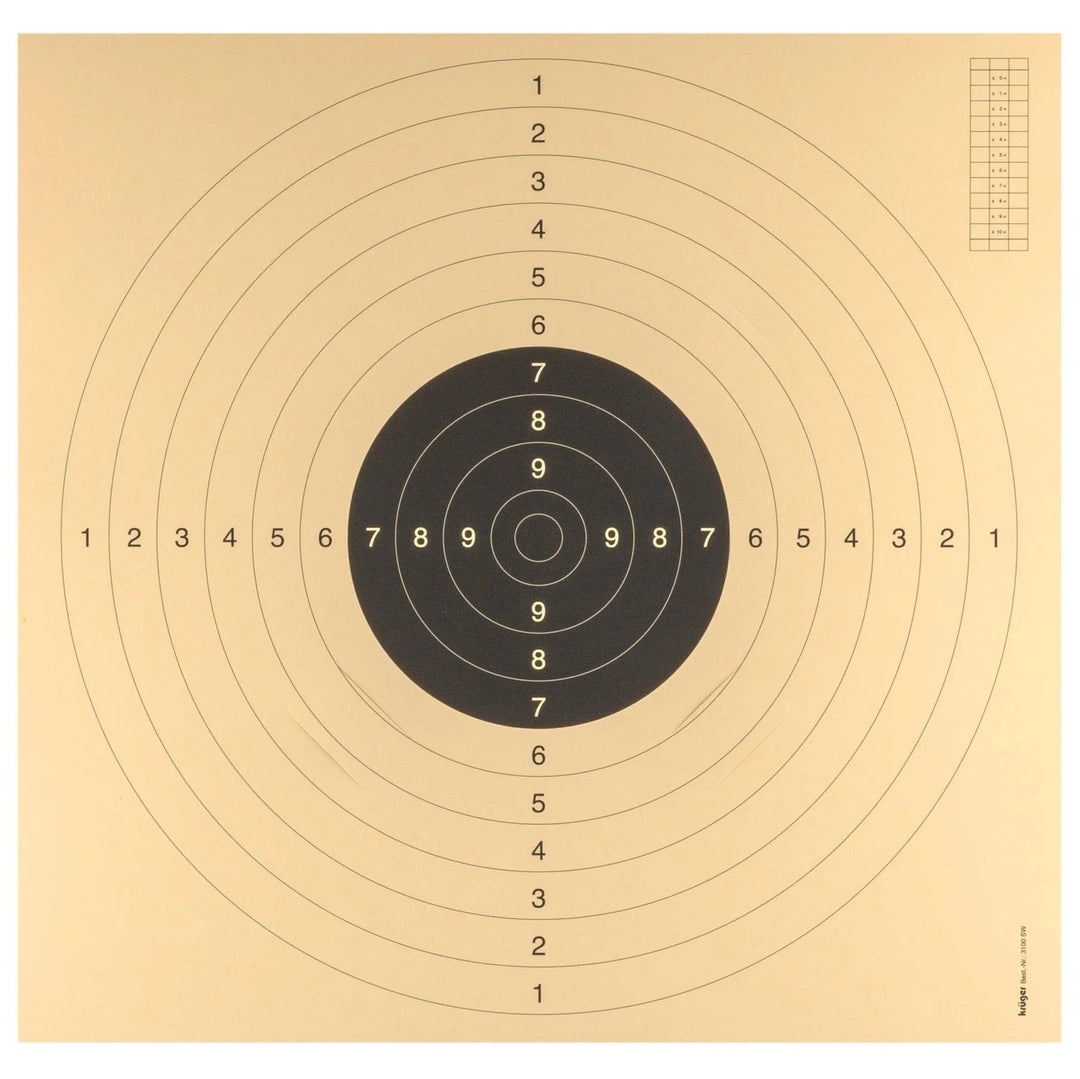 FFT og ISSF Godkjente Pistol Blinker - 55cm x 53cm - 100stk - Game-On.no